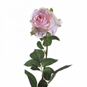Роза искусственная нежно-розовая