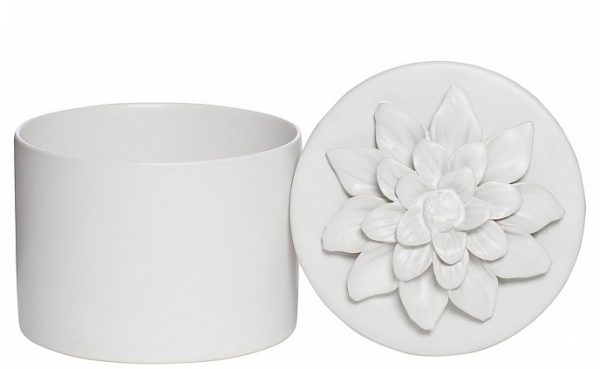 Шкатулка белая из керамики