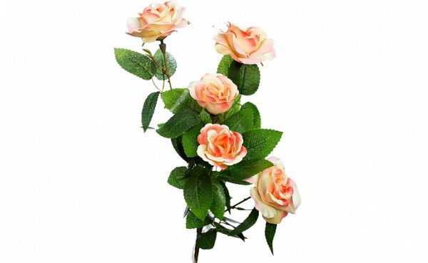 Роза нежно-розовая искусственная